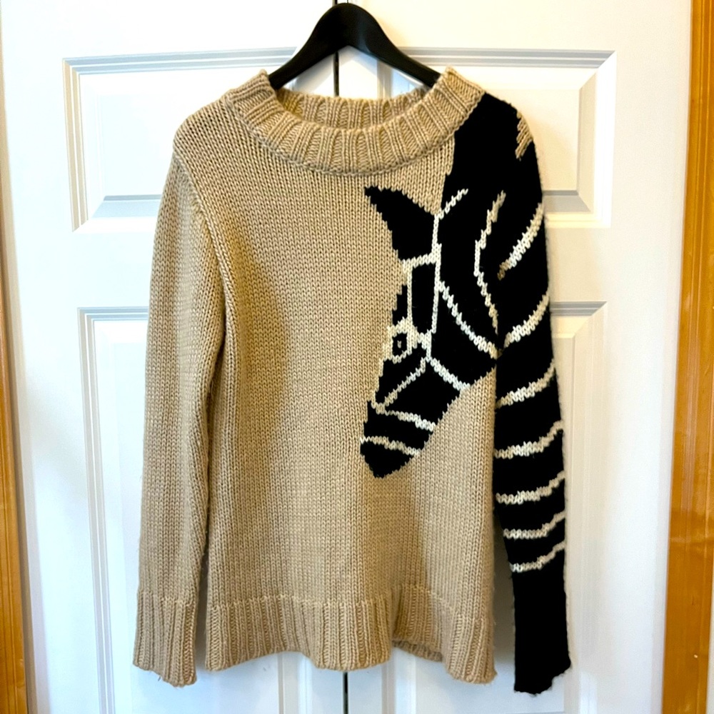 Quirky Zebra Sweater by Glamorous! Size 14, L/XL